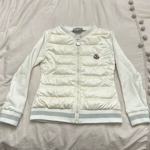 kids white moncler spring jacket